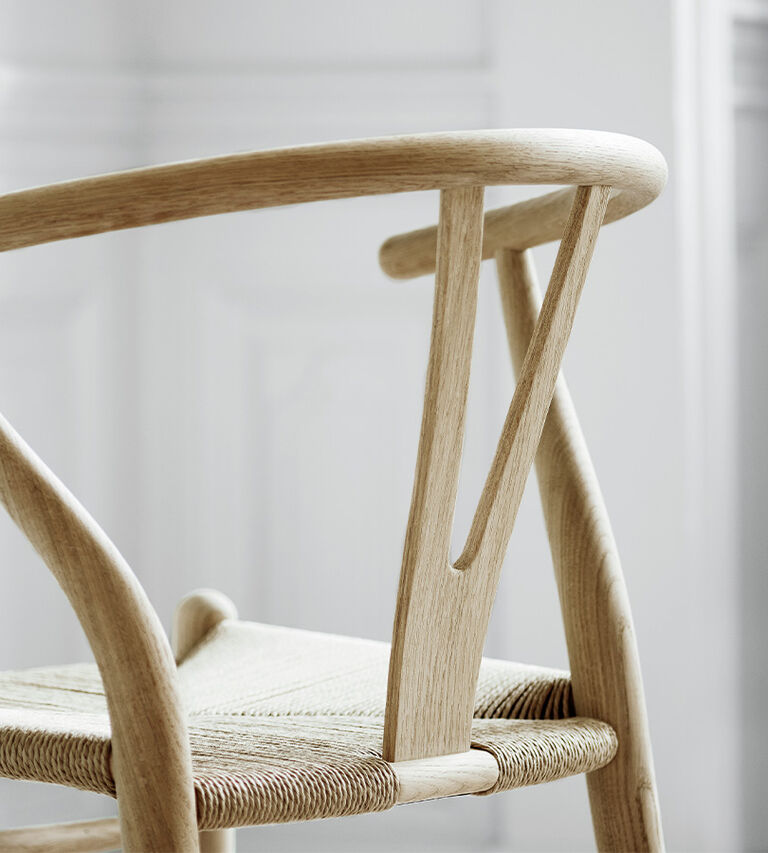 Shop CH24 Wish Bone Chair from Carl Hansen & S&oslash;n on sale at Illums Bolighus