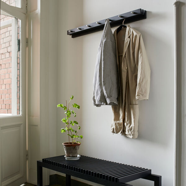 Cutter Coat Rack 100, black/oak, Skagerak by Fritz Hansen