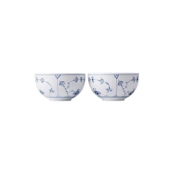Blue Fluted Plain Bowl, 2 pcs, Royal Copenhagen
