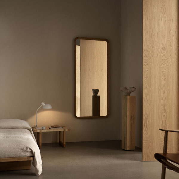 VLA62 Radio House Mirror, white oiled oak, Carl Hansen & Søn