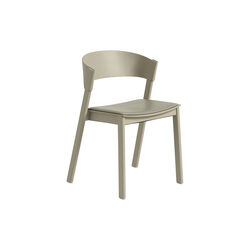 Cover Side Chair, refine leather stone/dark beige, Muuto