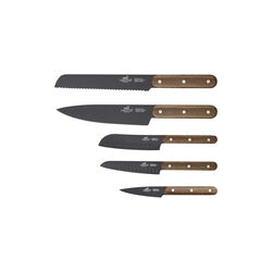 Phenix Walnut Knife set 5 parts, Lion Sabatier
