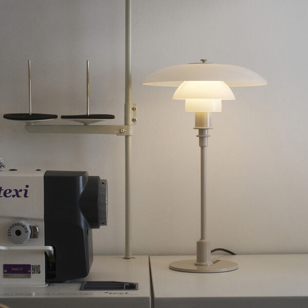 PH 3/2 Table Lamp, glossy beige, Louis Poulsen