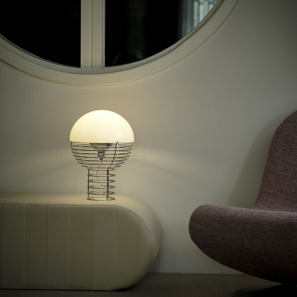 Wire Table Lamp, white, Verpan