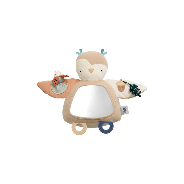 Blinky the Owl Activity Toy, maple beige Blinky the Owl Activity Toy, maple beige, Sebra