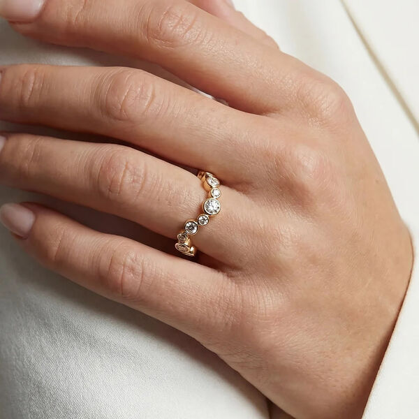 Sardinien Wave Ring | Gold plated, Sif Jakobs Jewellery