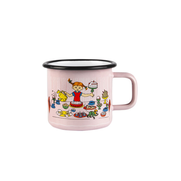 Pippi enamel mug birthday, Muurla