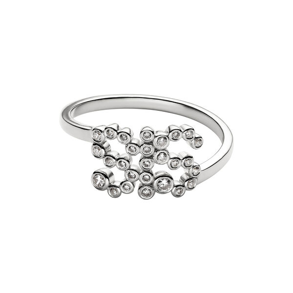 SIS Collet Ring, silver, Maria Black