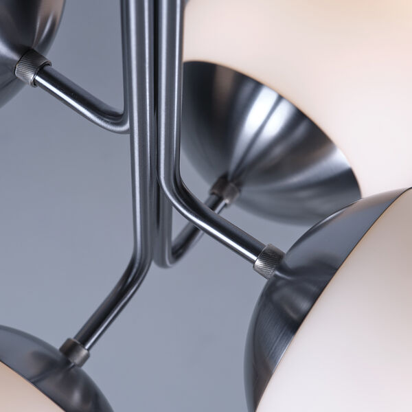 Lord Bouquet Chandelier, steel/opal, Rubn