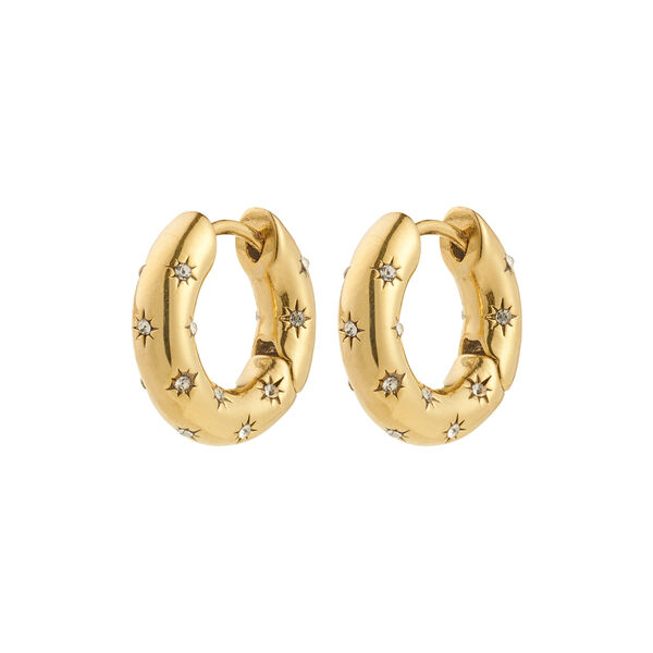 NEVAEH hoops, gold plated, Pilgrim