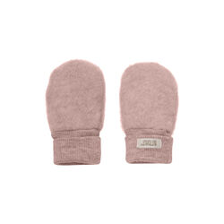 Mittens Wool Fleece , mahogany rose, HUTTEliHUT