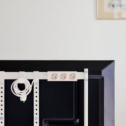 Power Bar 5 meters, pearl, Pedestal