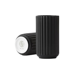 Lyngby Vase, black, Lyngby Porcel&aelig;n