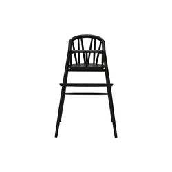 Saga Highchair, black lacquered oak, OAKLINGS