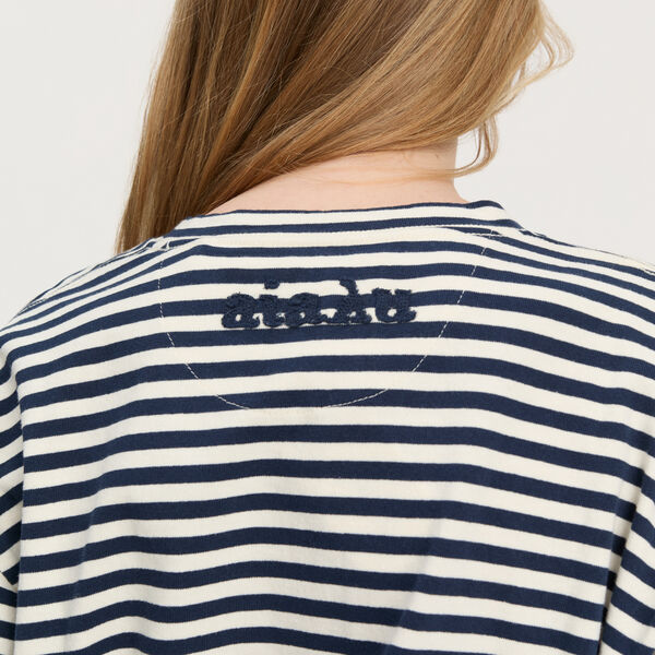 Lui Circular Striped Tee, mix night, Aiayu