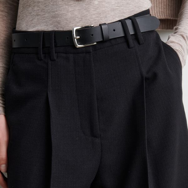 Sella Cropped Trousers, black, Second Female