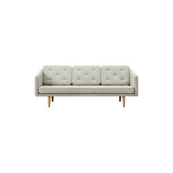 FF2003 No. 1 Sofa 3P, mood 1101/oak light oil, Fredericia Furniture