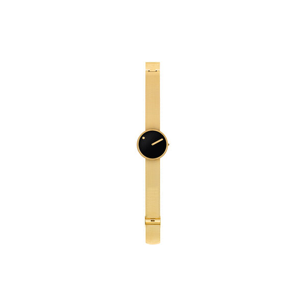 PICTO Wrist Watch, black/gold/matt gold, Picto
