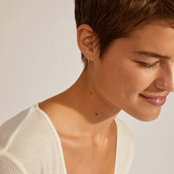 EANNA recycled small hoops, gold-plated, Pilgrim