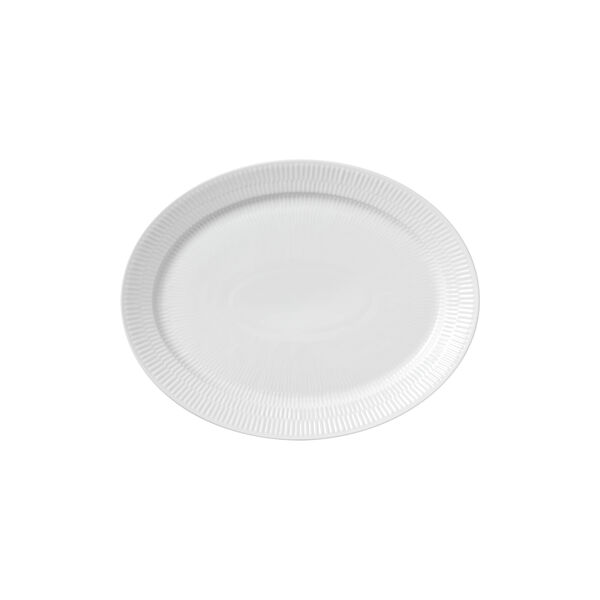 White Fluted Dish 35 cm White Fluted Dish 35 cm, Royal Copenhagen