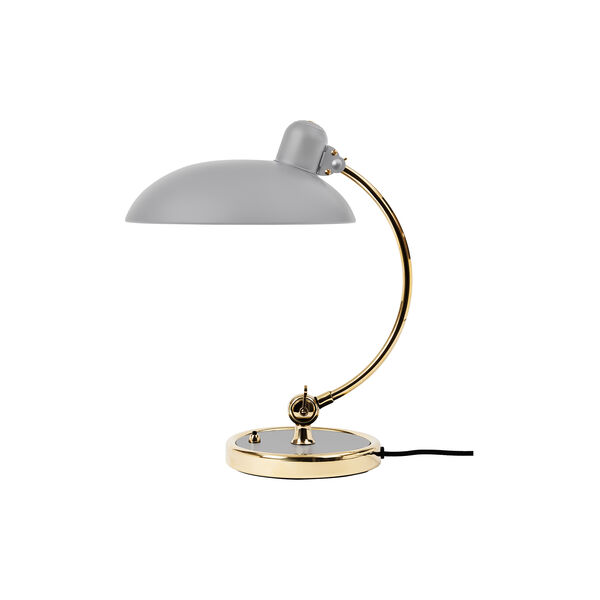 KAISER idell™ 6631-T Luxus Table Lamp, easy grey/brass, Fritz Hansen