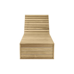 BK14 Sunbed, untreated teak, Carl Hansen & S&oslash;n
