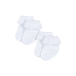 2 Pack Frill  Socks, optic white, Konges Sl&oslash;jd