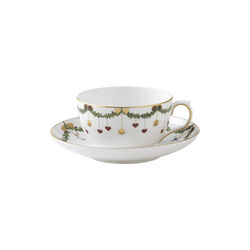 Star Fluted Christmas Cup with Saucer 32 cl, Royal Copenhagen