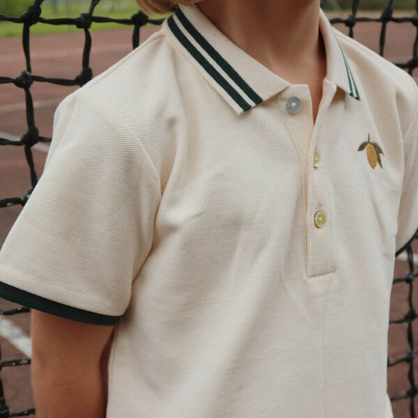 Florian Polo Shirt, antique white Florian Polo Shirt, antique white, Konges Sløjd