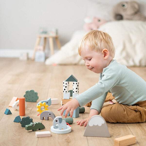 Deer Friends Building Block Set 34 pcs., colour mix, Done by Deer