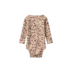 Body L/S Liv, soft sand flower wine, Wheat