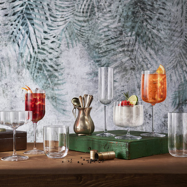 Jazz beer glass/long drink glass 4 pcs, Luigi Bormioli