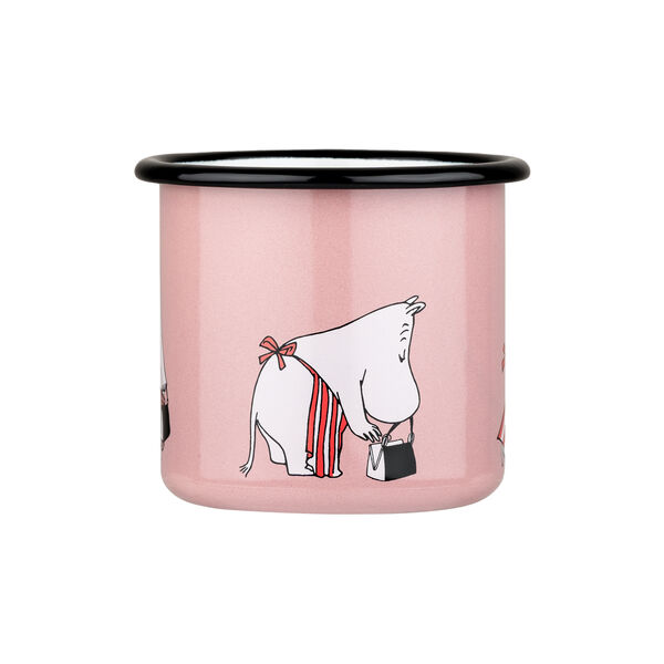 Moominmamma Enamel Mug, pink, Muurla