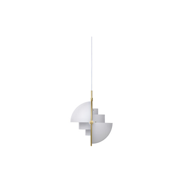 Multi-Lite Pendant, white semi matt/brass, GUBI