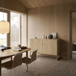 BM0057 Cabinet, white oiled oak, Carl Hansen & Søn