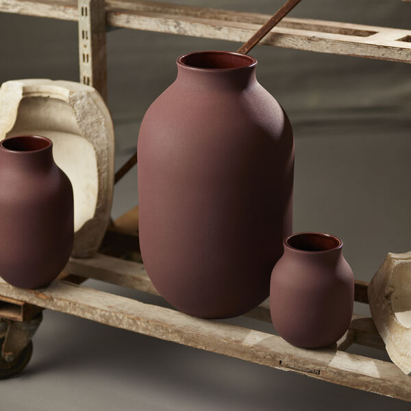 Studio Omaggio #1 Vase H 50 cm, burgundy, K&auml;hler