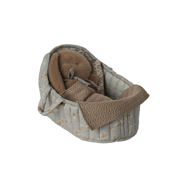 Large Carry Cot, blue, Maileg