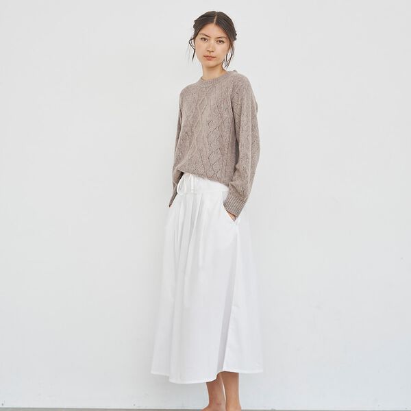 Christine Cable Sweater, dark sand Christine Cable Sweater, dark sand, CARE BY ME