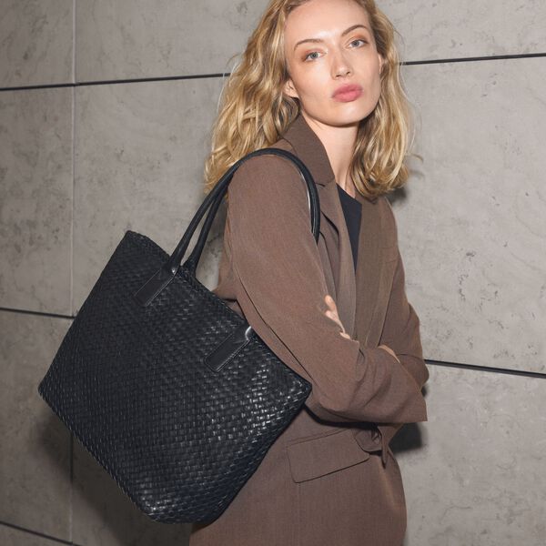 WrenMBG Shopper Weave, black, Markberg