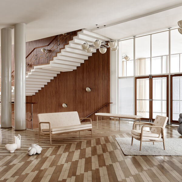 VLA77 Foyer Sofa, Sif 90/oiled oak VLA77 Foyer Sofa, Sif 90/oiled oak, Carl Hansen & Søn