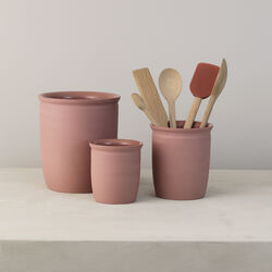 Knabstrup Pickle jar 2 L, dark rose, Knabstrup Keramik