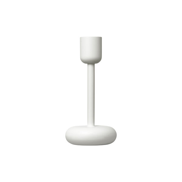 Nappula candle holder, white, Iittala