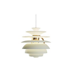 PH Snowball, dusty green/brass metallised, Louis Poulsen
