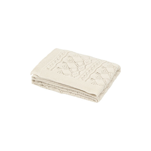 Pointelle Baby Knit Throw, off-white, Cam Cam Copenhagen