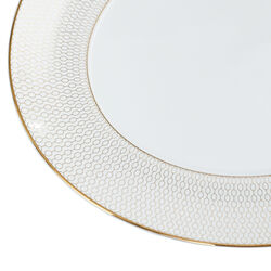 Gio Gold Oval Platter &Oslash; 33,2 cm, gold/white, Wedgwood