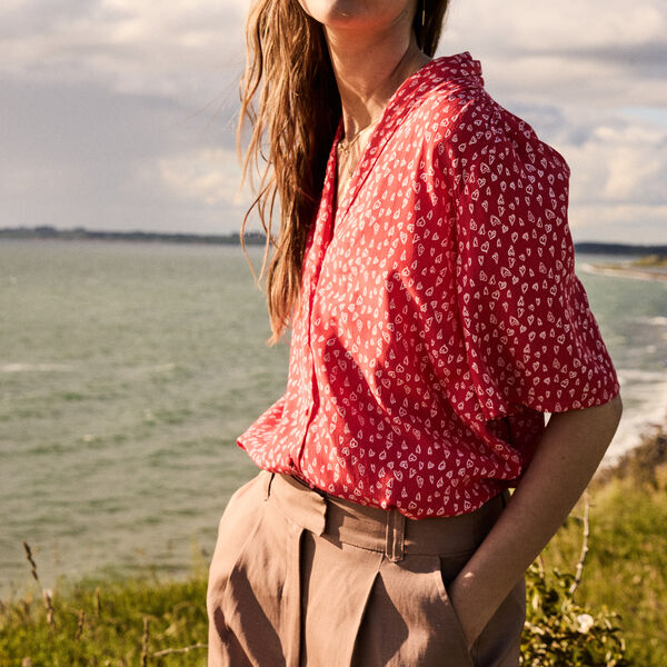 IR Yrsa SS Shirt, poinsettia IR Yrsa SS Shirt, poinsettia, Atelier Rêve