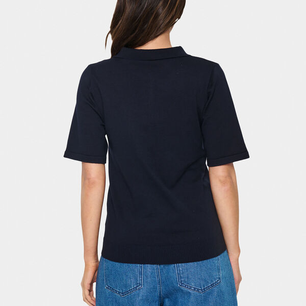 MilaSZ Polo SS Pullover, night sky, Saint Tropez