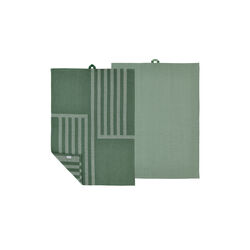 Reflection Tea Towel, pine green, Södahl