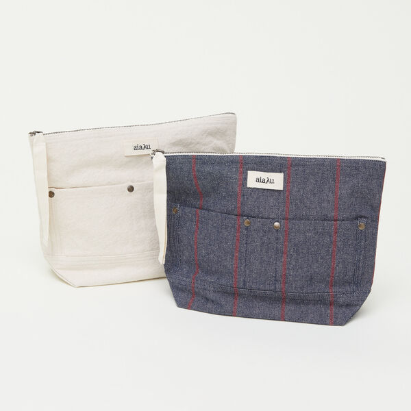 Pouch Pocket Canvas, pure ecru Pouch Pocket Canvas, pure ecru, Aiayu