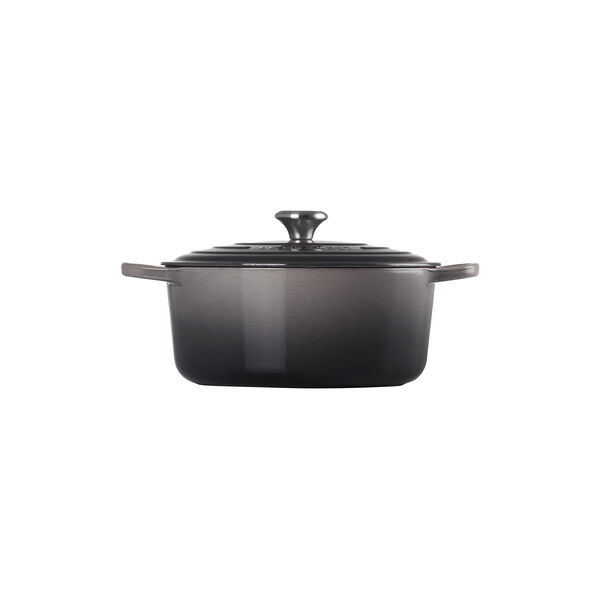 Signature round cast iron pot &Oslash; 28 cm, flint, Le Creuset